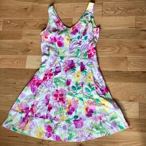 Chaps Multicolor Floral Mini Dress